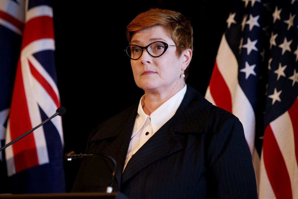 澳洲外交部长Marise Payne