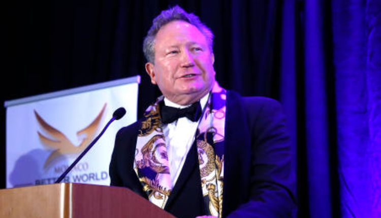 Fortescue Metals公司的前首席执行官Andrew Forrest